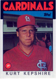 1986 Topps Baseball Cards      256     Kurt Kepshire